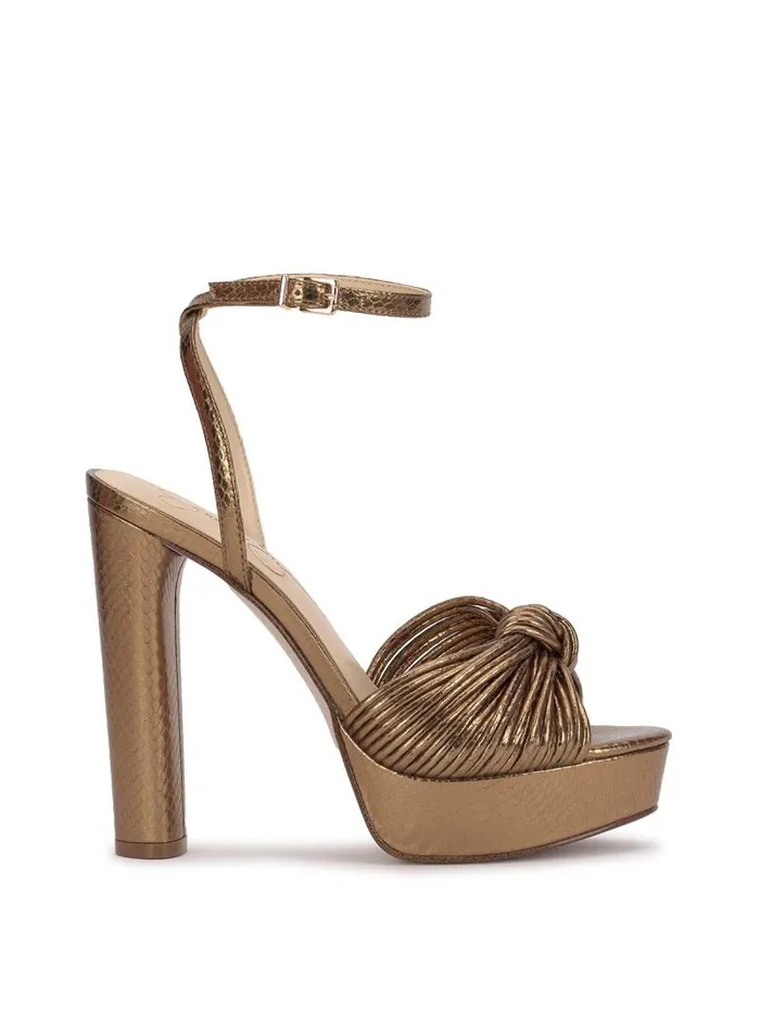 Women Jessica Simpson Platforms Immie Platform Sandal In Bronze Snake