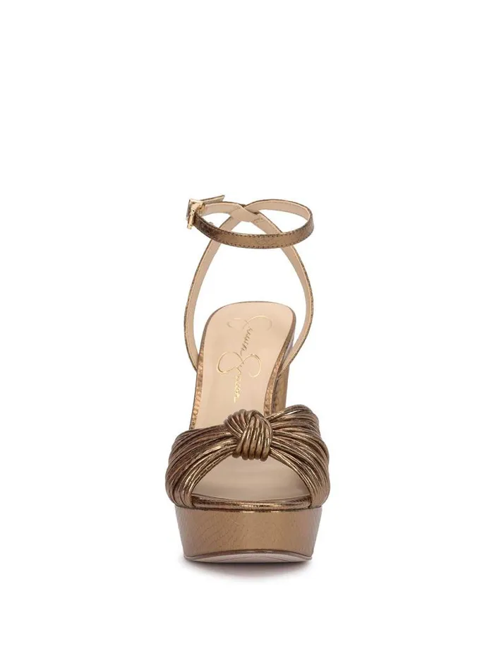 Women Jessica Simpson Platforms Immie Platform Sandal In Bronze Snake