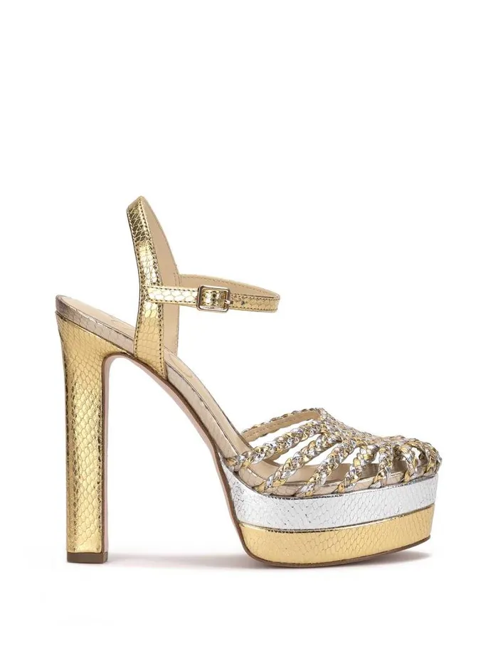 Women Jessica Simpson Platforms Inaia Braided Platform Sandal In Gold