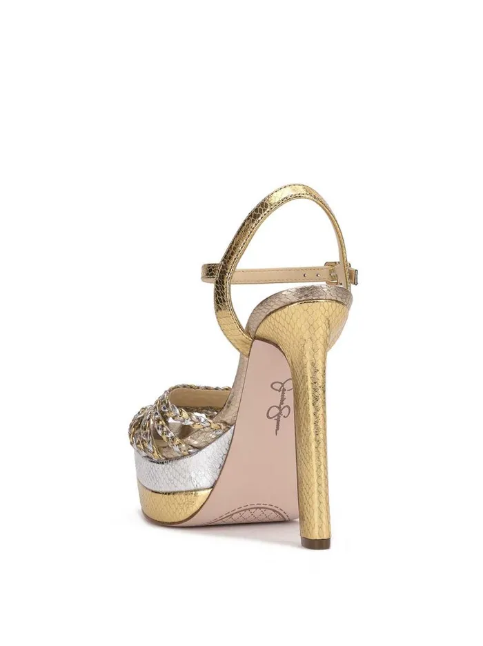 Women Jessica Simpson Platforms Inaia Braided Platform Sandal In Gold