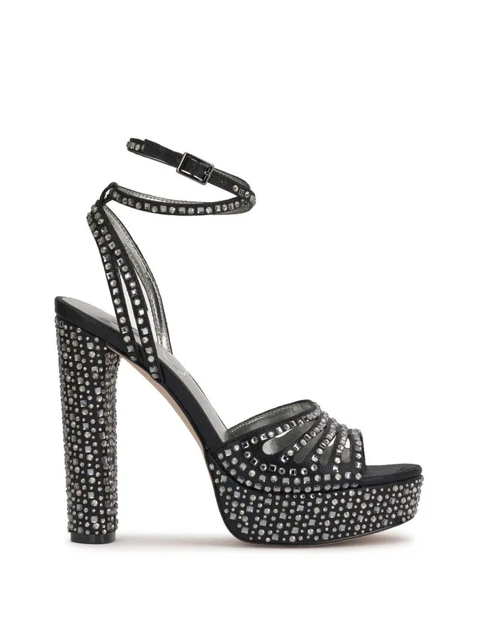 Women Jessica Simpson Platforms Iralin Platform Sandal In Black Dazzle