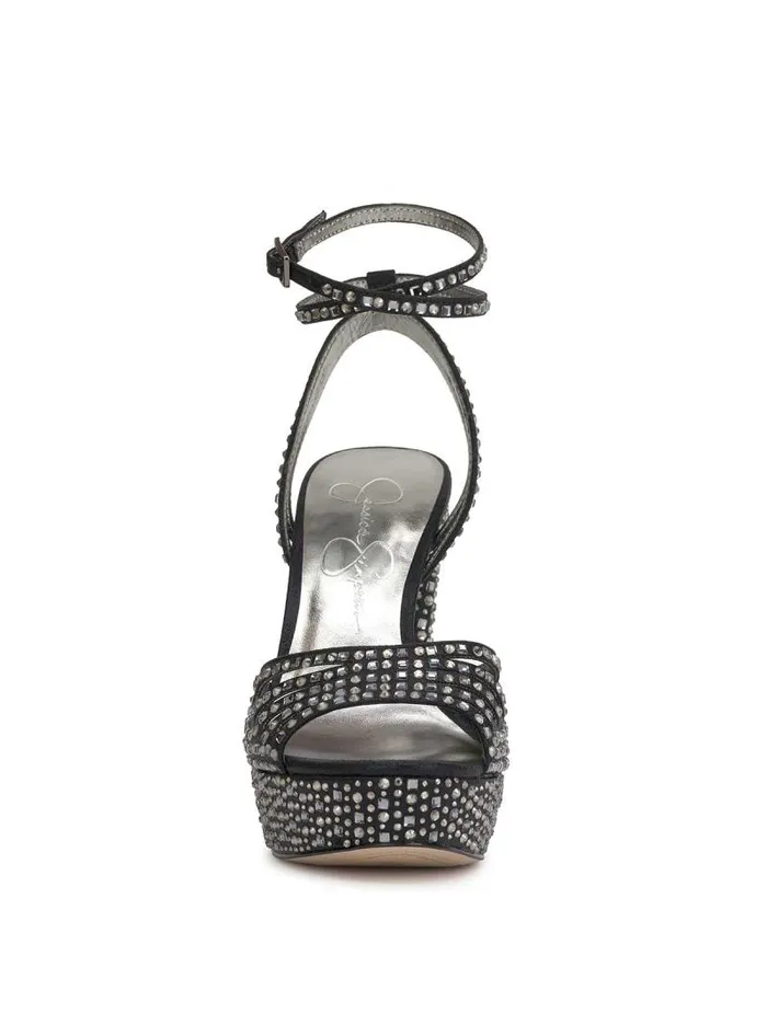 Women Jessica Simpson Platforms Iralin Platform Sandal In Black Dazzle