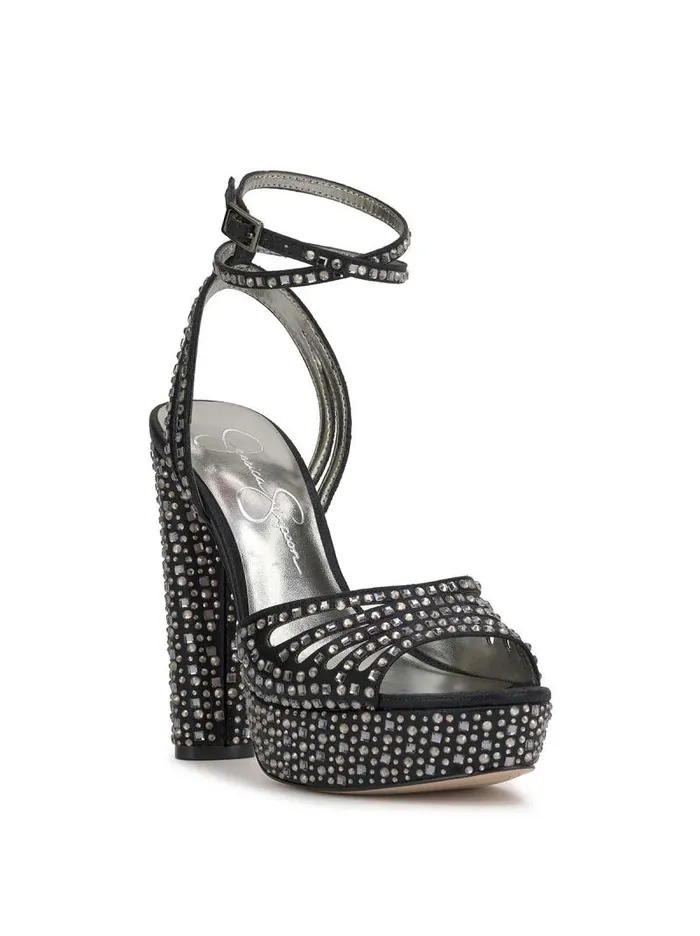 Women Jessica Simpson Platforms Iralin Platform Sandal In Black Dazzle