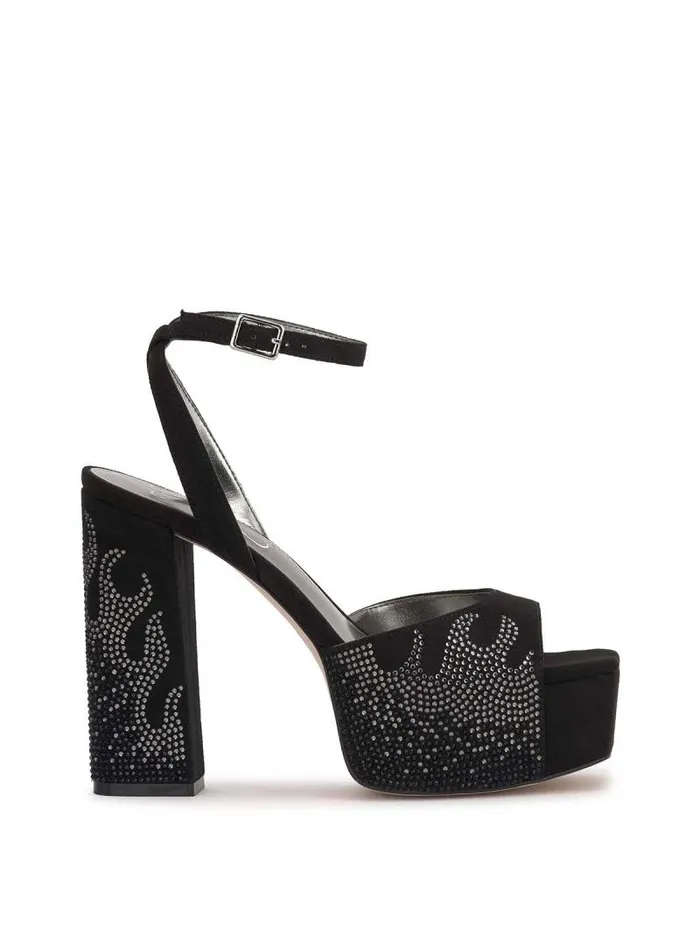 Women Jessica Simpson Platforms Lirio Platform Sandal In Black