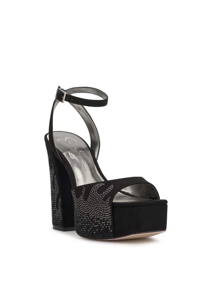 Women Jessica Simpson Platforms Lirio Platform Sandal In Black