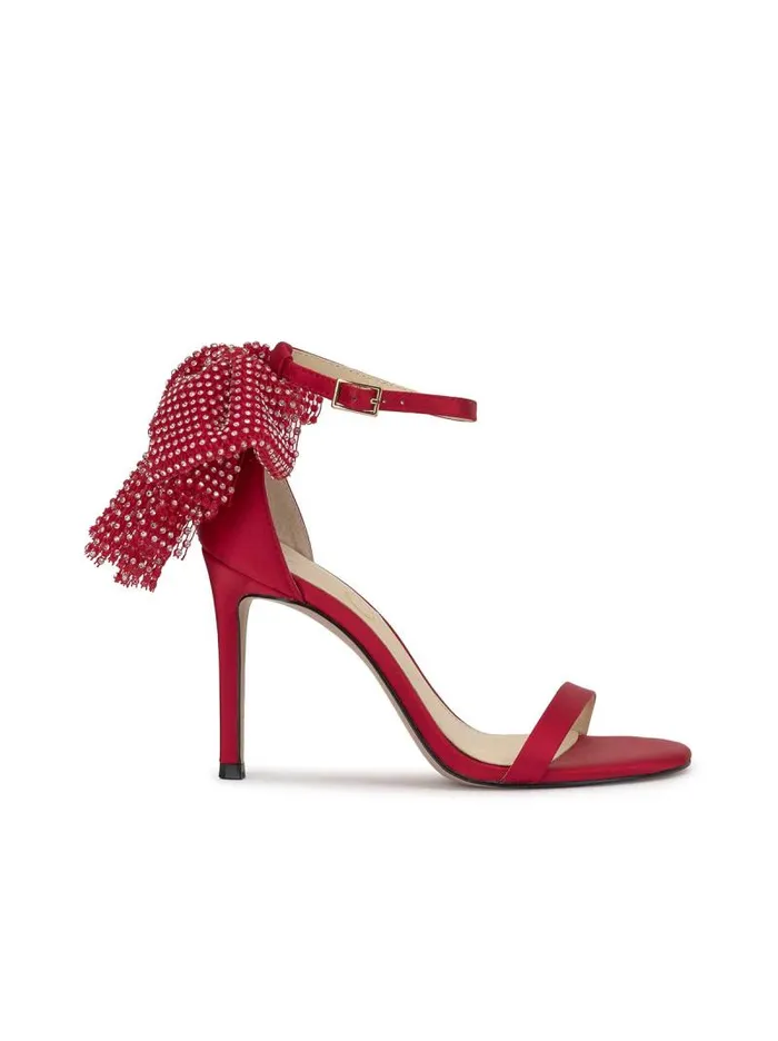 Women Jessica Simpson Pumps Moure Bow Heel In Red Muse