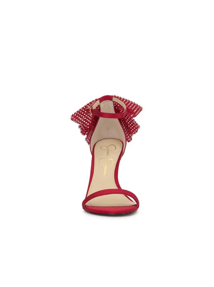 Women Jessica Simpson Pumps Moure Bow Heel In Red Muse