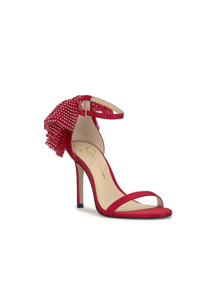 Women Jessica Simpson Pumps Moure Bow Heel In Red Muse