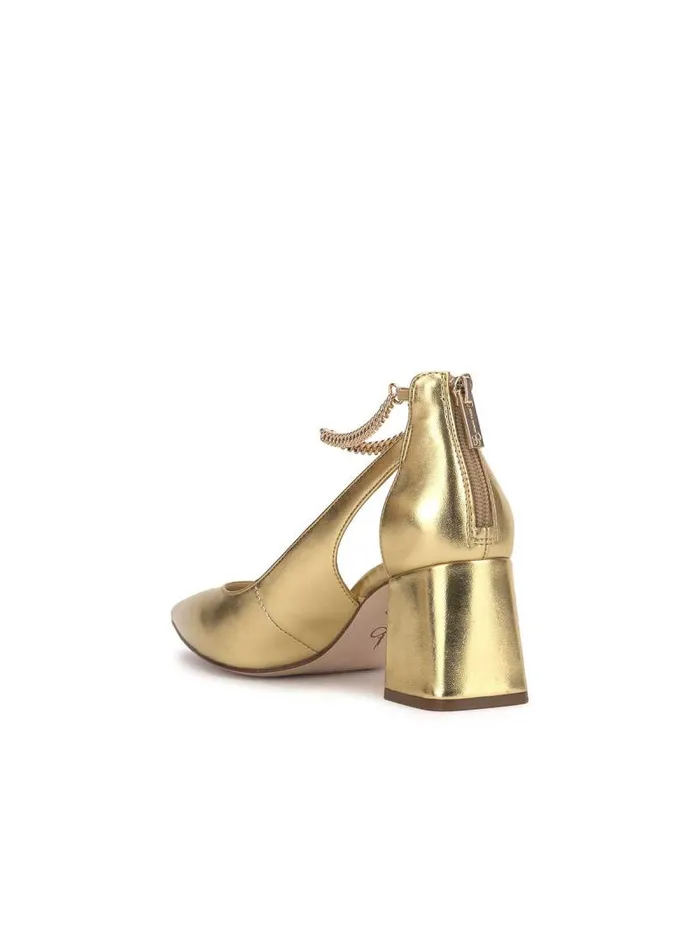 Women Jessica Simpson Pumps Sylan Chain Ankle Strap Pump In Gold
