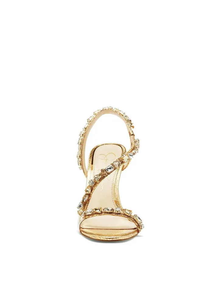 Women Jessica Simpson Sandals Jaycin High Heel In Gold