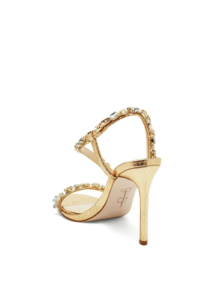 Women Jessica Simpson Sandals Jaycin High Heel In Gold