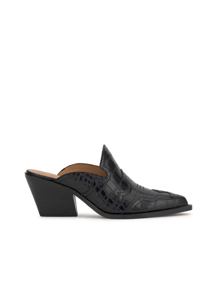 Women Jessica Simpson Slides and Mules Zurina Heeled Mule In Black