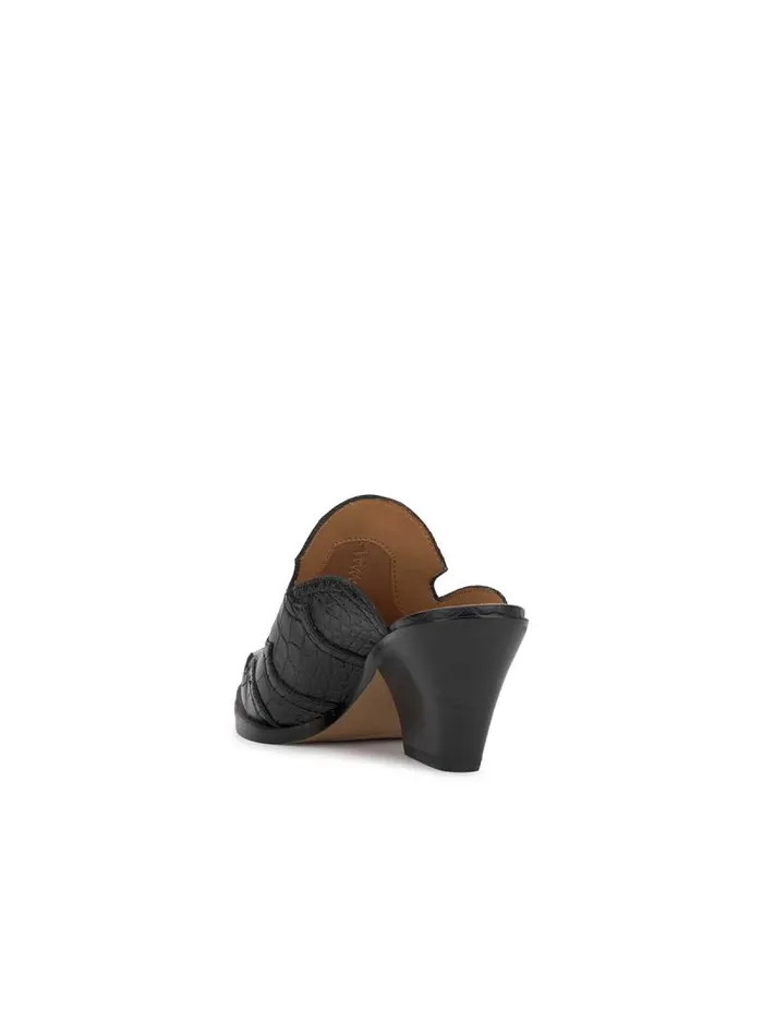 Women Jessica Simpson Slides and Mules Zurina Heeled Mule In Black