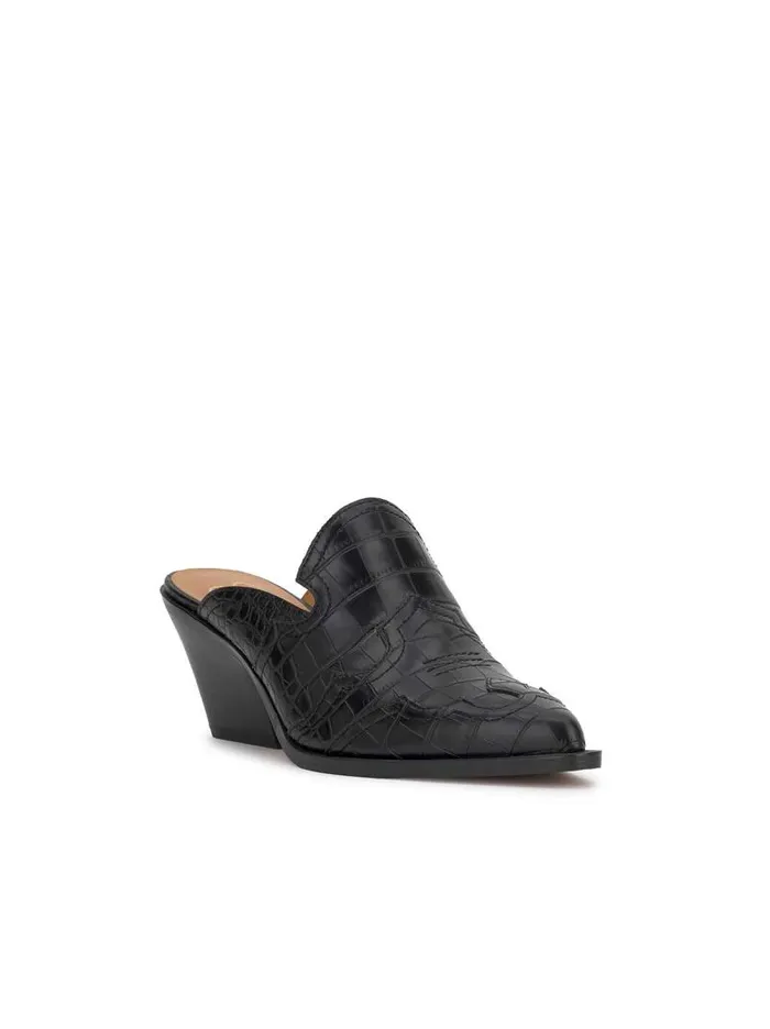 Women Jessica Simpson Slides and Mules Zurina Heeled Mule In Black