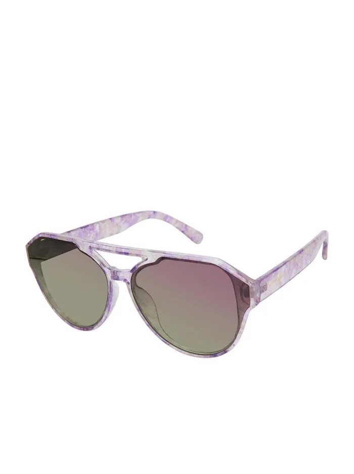 Women Jessica Simpson Sunglasses Aviator Sunglasses In Lilac Marble