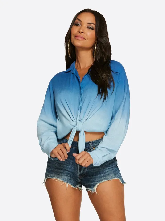 Women Jessica Simpson Tops and Tees Carleen Top In Ultramarine
