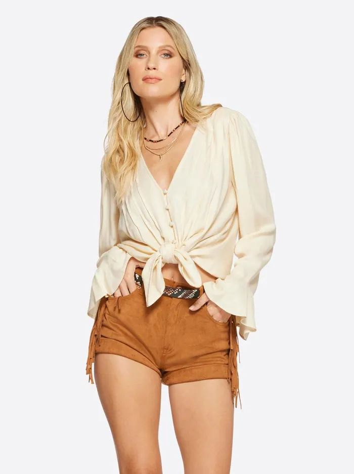 Women Jessica Simpson Tops and Tees Cecily Top In Parchment