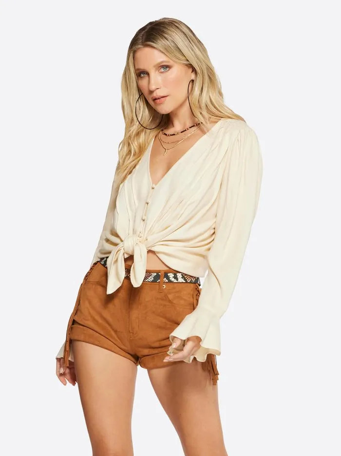 Women Jessica Simpson Tops and Tees Cecily Top In Parchment