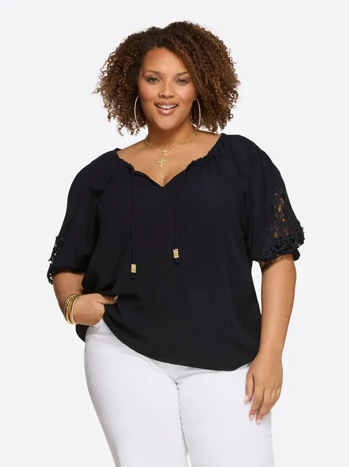 Women Jessica Simpson Tops and Tees Eloise Blouse In Night Sky