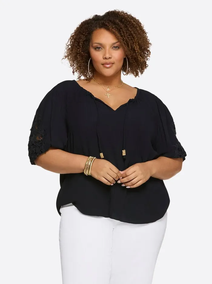 Women Jessica Simpson Tops and Tees Eloise Blouse In Night Sky