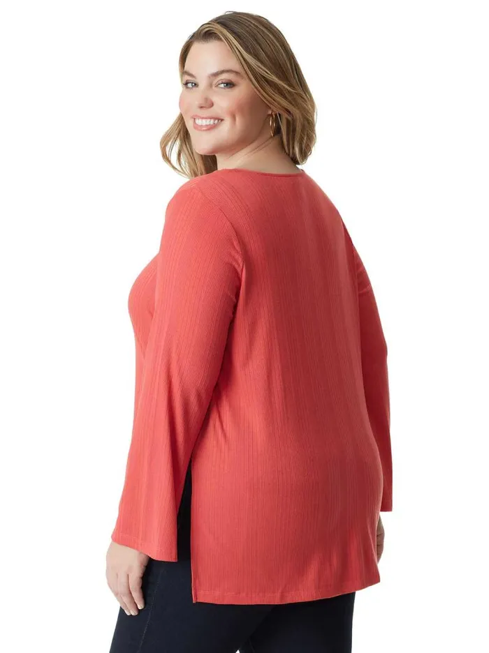 Women Jessica Simpson Tops and Tees Jasleen Top In Baked Apple