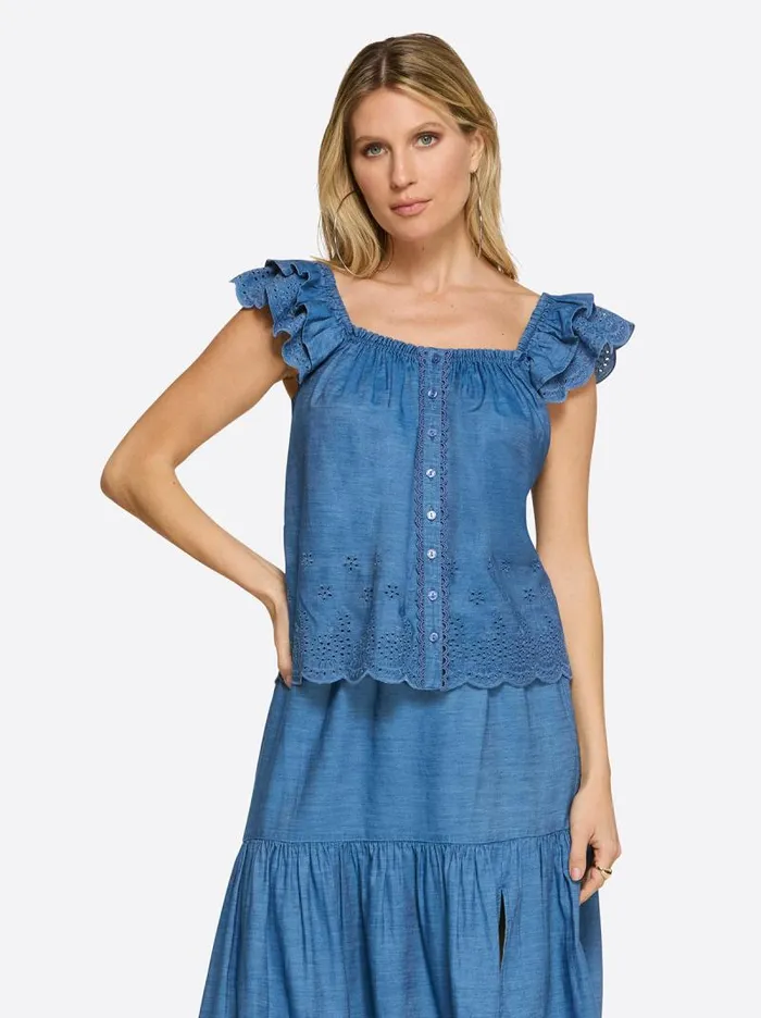 Women Jessica Simpson Tops and Tees Violetta Top In Premium