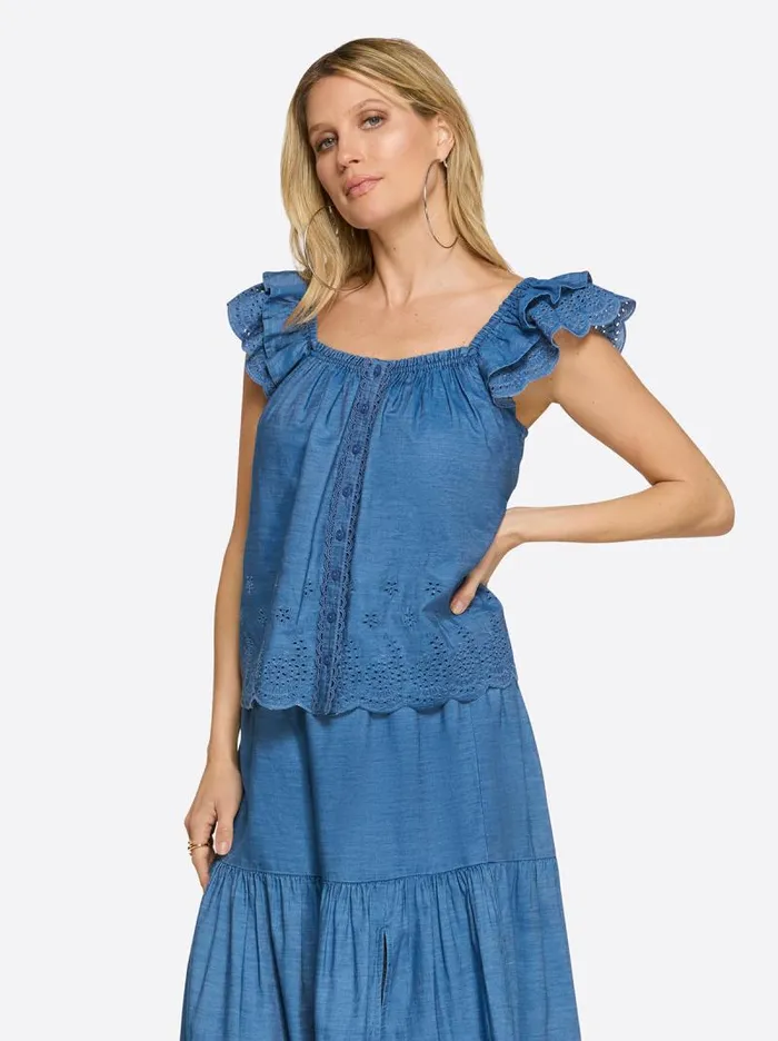 Women Jessica Simpson Tops and Tees Violetta Top In Premium