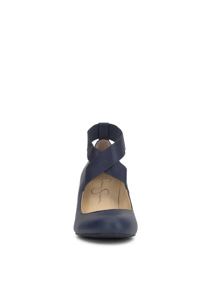 Women Jessica Simpson Wedges Saedra Wedge In Navy Baby