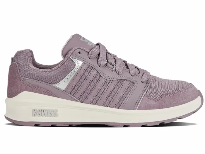 Women KSwiss Lifestyle RIVAL TRAINER T Purple Dovesilversnow White