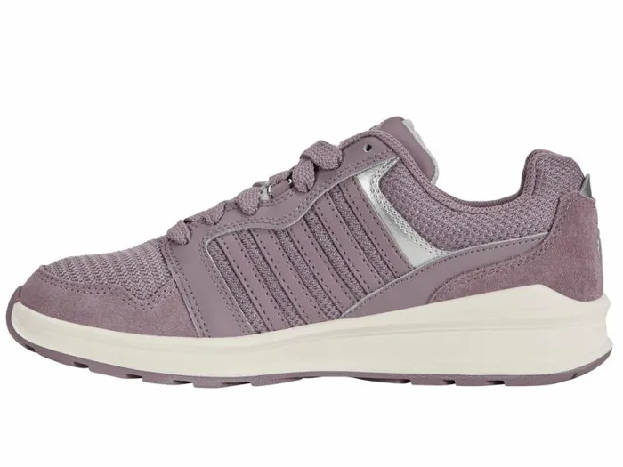 Women KSwiss Lifestyle RIVAL TRAINER T Purple Dovesilversnow White