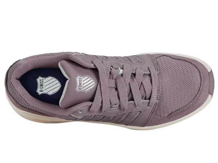 Women KSwiss Lifestyle RIVAL TRAINER T Purple Dovesilversnow White