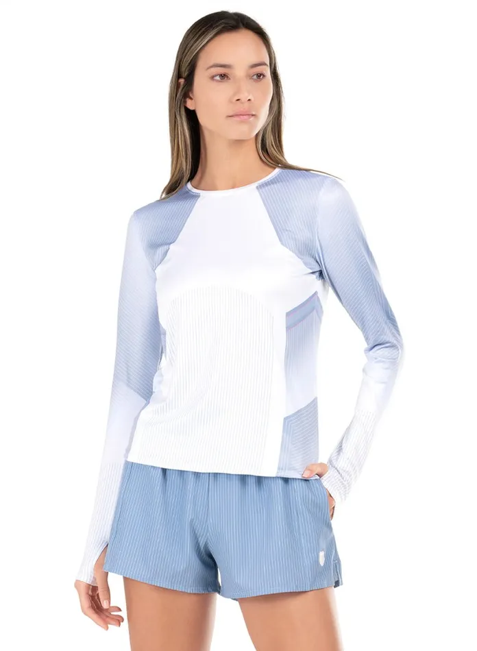 Women KSwiss TShirts and Tops ACCELERATE LS Glacier