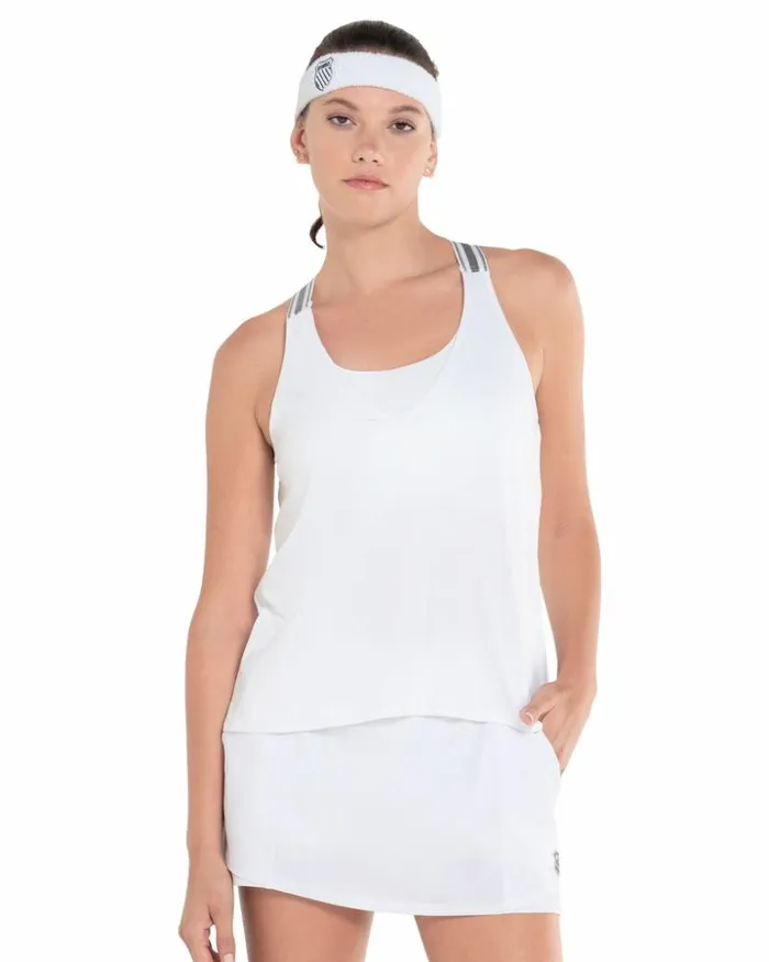 Women KSwiss TShirts and Tops BRALETTE TANK White