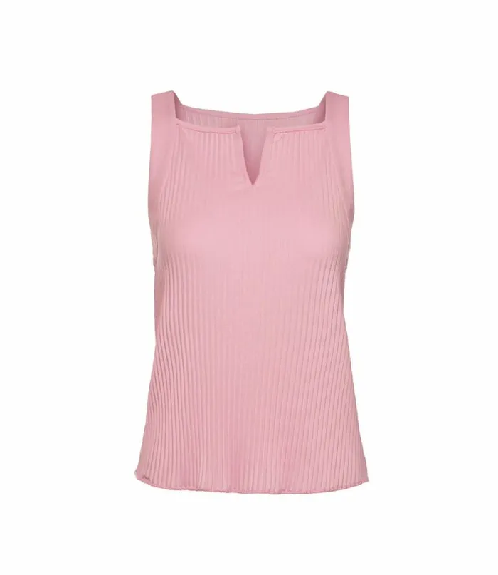 Women KSwiss TShirts and Tops DEEP V PLEATED TANK Seashell