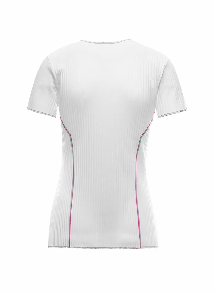 Women KSwiss TShirts and Tops PLEATED SS CREW Whiteangel