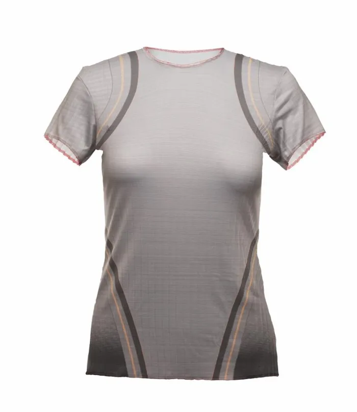 Women KSwiss Tennis and Pickleball PLEATED SS CREW Asphalt