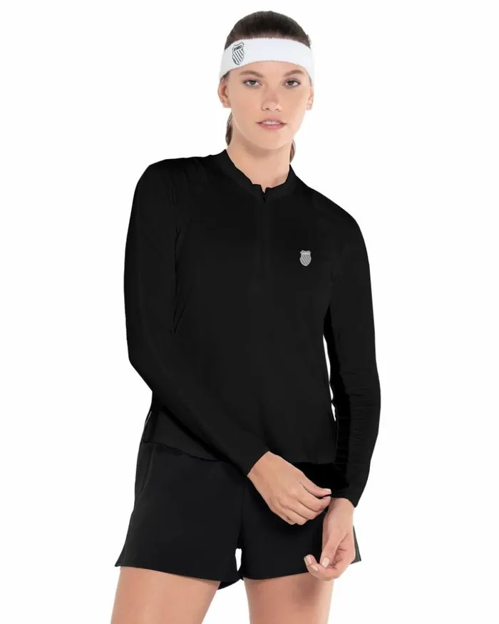 Women KSwiss Tennis EXCEL ZIP LS Black