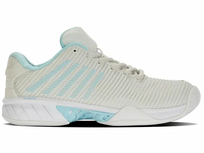 Women KSwiss Tennis HYPERCOURT EXPRESS 2 Vaporous Graywhiteblue Glow
