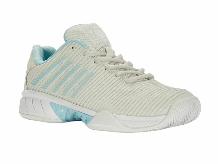 Women KSwiss Tennis HYPERCOURT EXPRESS 2 Vaporous Graywhiteblue Glow