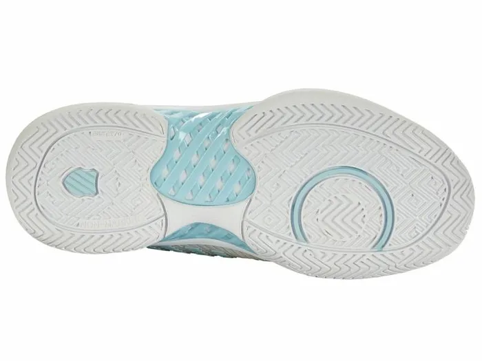 Women KSwiss Tennis HYPERCOURT EXPRESS 2 Vaporous Graywhiteblue Glow