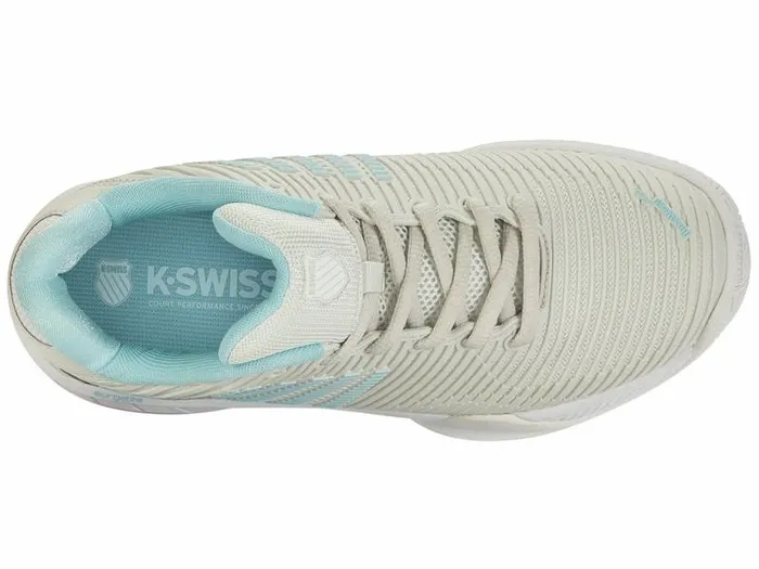 Women KSwiss Tennis HYPERCOURT EXPRESS 2 Vaporous Graywhiteblue Glow