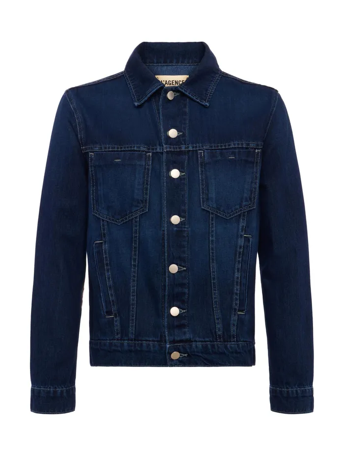 Women L039Agence Blazers and Jackets New Mack Oversized Denim Jacket Harlan Women L039Agence Blazers and Jackets New Mack Oversized Denim Jacket Harlan