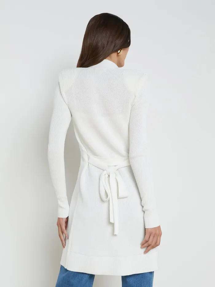 Women L039Agence Blazers and Jackets New Noe DoubleBreasted Cardigan White Women L039Agence Blazers and Jackets New Noe DoubleBreasted Cardigan White