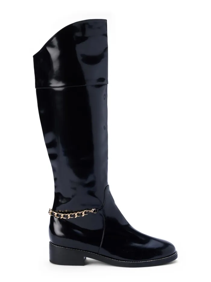 Women L039Agence Boots and Booties New Eulalie Leather Riding Boot Black Leather Women L039Agence Boots and Booties New Eulalie Leather Riding Boot Black Leather