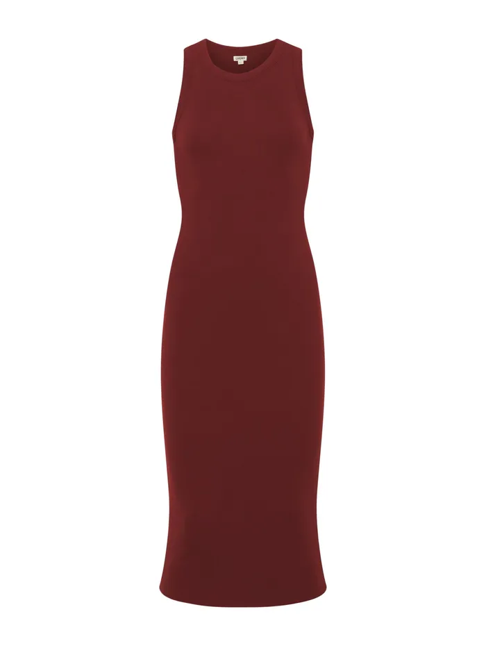 Women L039Agence Dresses and Jumpsuits Nura Sleeveless Midi Dress Syrah Women L039Agence Dresses and Jumpsuits Nura Sleeveless Midi Dress Syrah