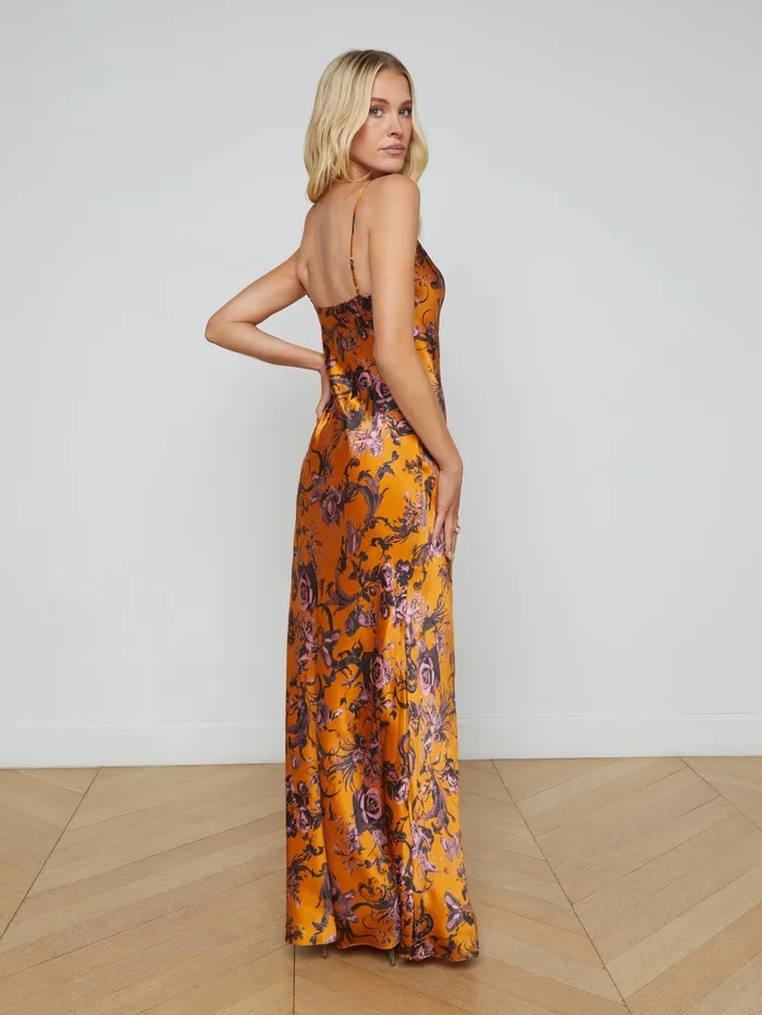 Women L039Agence Dresses and Jumpsuits Serita Silk Slip Dress Desclay Multi Baroque Floral Women L039Agence Dresses and Jumpsuits Serita Silk Slip Dress Desclay Multi Baroque Floral