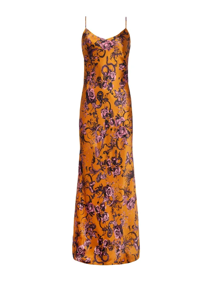 Women L039Agence Dresses and Jumpsuits Serita Silk Slip Dress Desclay Multi Baroque Floral Women L039Agence Dresses and Jumpsuits Serita Silk Slip Dress Desclay Multi Baroque Floral