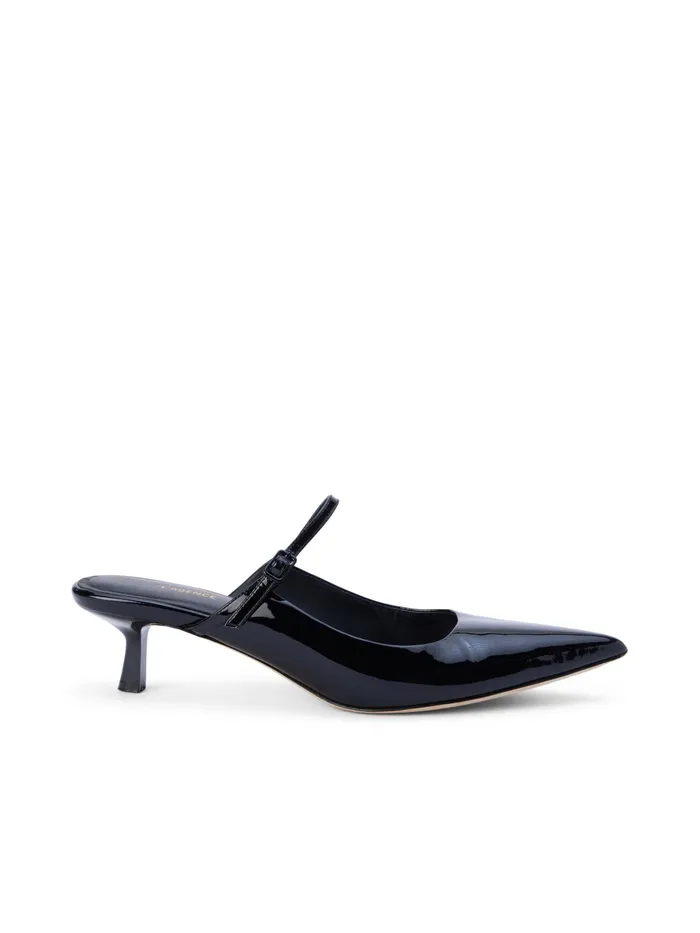 Women L039Agence Heels Edith Patent Leather Mule Black Patent
