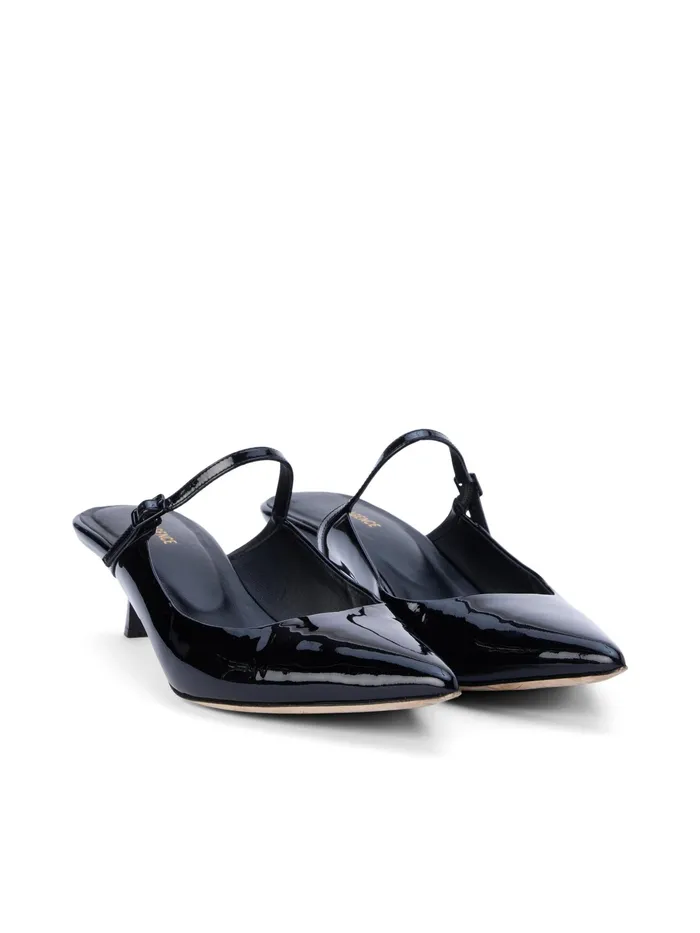 Women L039Agence Heels Edith Patent Leather Mule Black Patent Women L039Agence Heels Edith Patent Leather Mule Black Patent