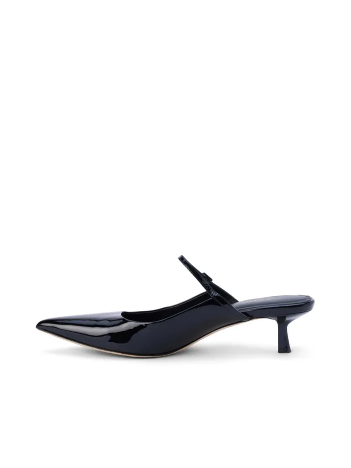 Women L039Agence Heels Edith Patent Leather Mule Black Patent Women L039Agence Heels Edith Patent Leather Mule Black Patent